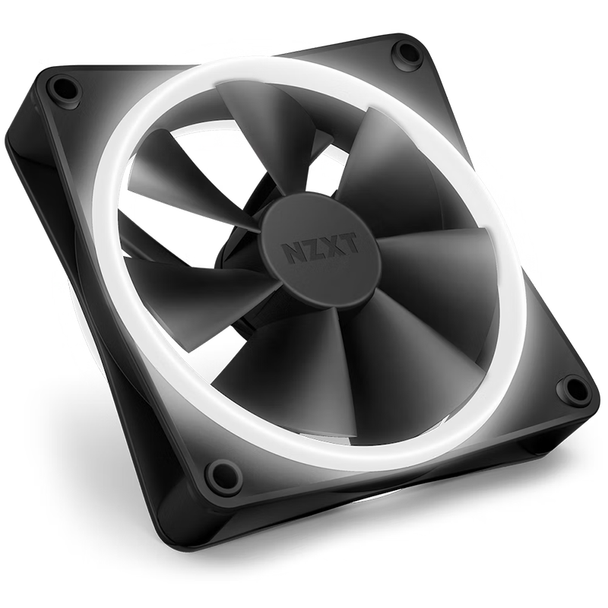 NZXT F120 120mm RGB Duo Dual-Sided RGB Case Fan - 3 Pack (Black) Main Product Image