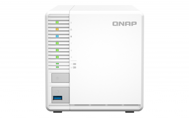 QNAP 3-Bay Nas (No Disk) Cele Ron Qc 2.9Ghz - 8GB - 2.5GBe - M.2 Nvme(2) - USB(3) - Twr - 2Yr Main Product Image