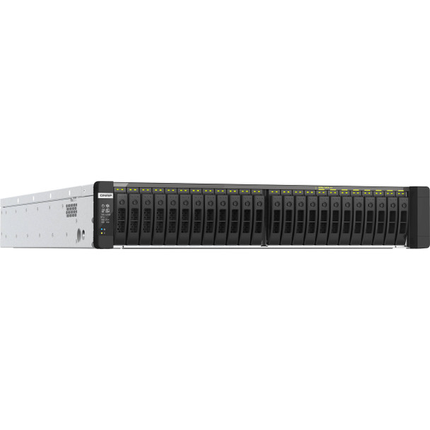 QNAP 24-Bay (No Disk) Xeon 16-Core 2.4Ghz - 256GB - 2.5GBe(4) - 25GBe(2) - Rpsu - 2U - 5Yr Wty Main Product Image