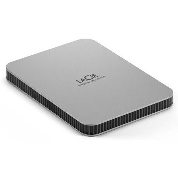 Lacie Mobile Drive V2 - External Portable - 2TB - USB-C - Moon Silver - 3Yr Main Product Image