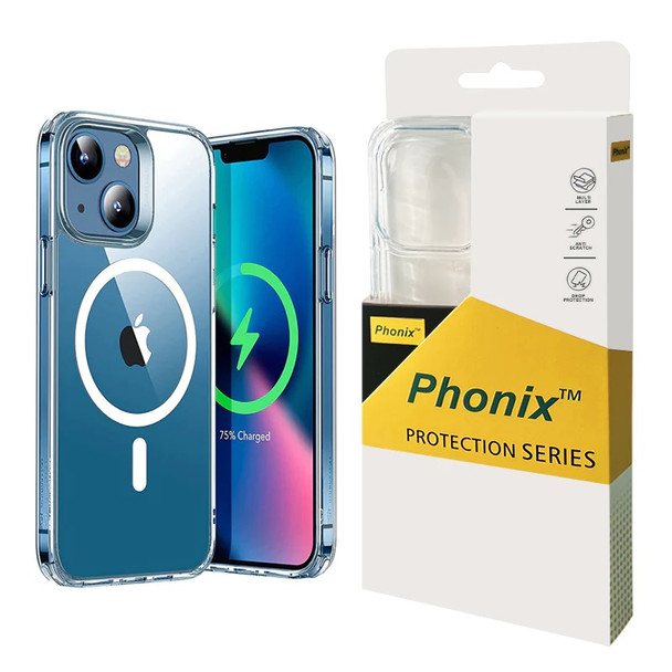 Phonix Apple iPhone 14 Max Clear Rock Hard Case with MagSafe - (CJK1467M) - Non - Slip Coating - Created from Strong and Durable Material - Ultra - thin Main Product Image