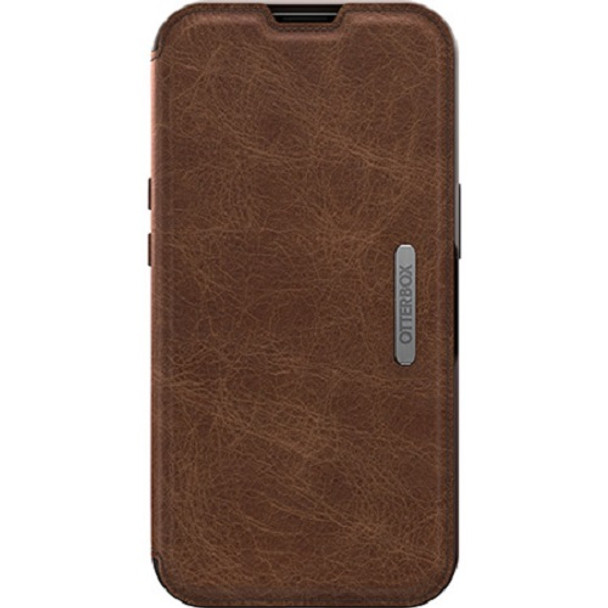 OtterBox Apple iPhone 13 Pro Strada Series Case - Espresso Brown (77 - 85797) - 3X Military Standard Drop Protection - Leather Folio Cover - Card Holder Product Image 4