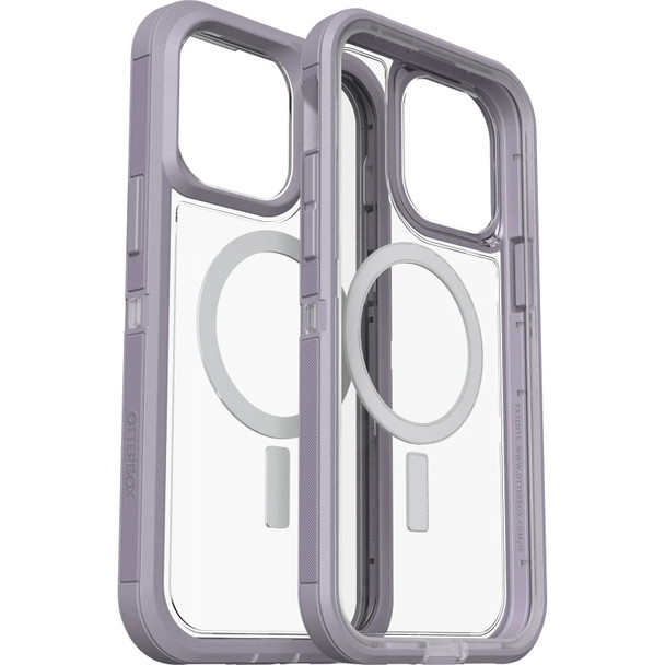 OtterBox Apple iPhone 14 Pro Max Defender Series XT Clear Case with MagSafe - Lavender Sky (Purple) (77 - 90069) - 5X Military Standard Drop Protection Product Image 3