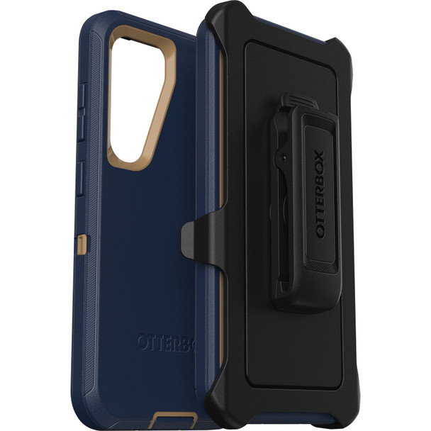 OtterBox Defender Samsung Galaxy S23 5G (6.1in) Case Blue Suede Shoes - (77 - 91041) - 4X Military Standard Drop Protection - Multi - Layer - Included Holster Product Image 3