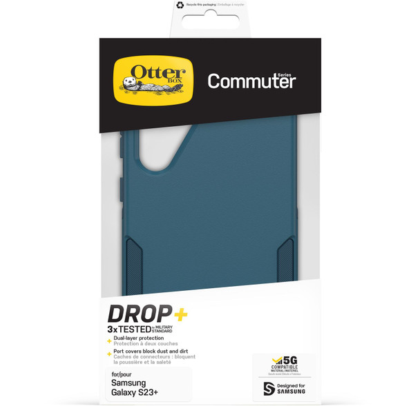 OtterBox Commuter Samsung Galaxy S23+ 5G (6.6in) Case Don't Be Blue - (77 - 91082) - Antimicrobial - 3X Military Standard Drop Protection - Dual - Layer Product Image 2