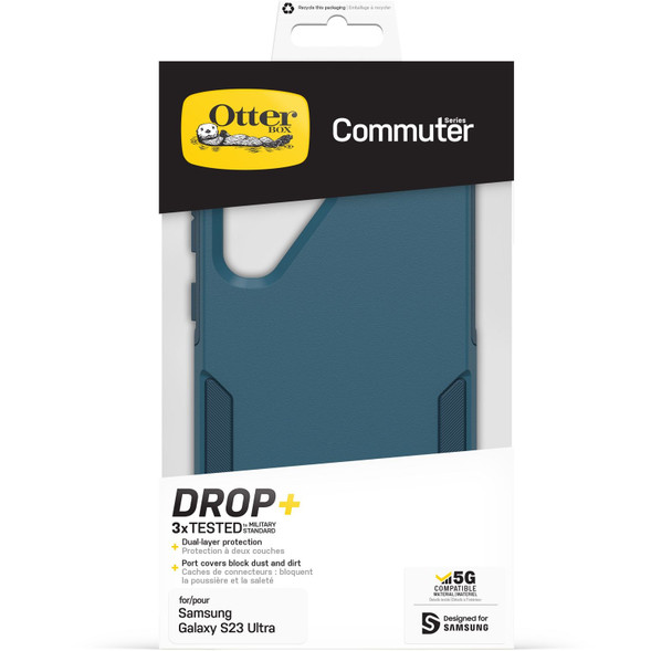 OtterBox Commuter Samsung Galaxy S23 Ultra 5G (6.8in) Case Don't Be Blue - (77 - 91114) - Antimicrobial - 3X Military Standard Drop Protection - Dual - Layer Product Image 2