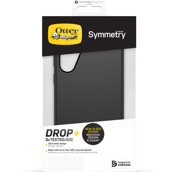 OtterBox Symmetry Samsung Galaxy S23+ 5G (6.6in) Case Black - (77 - 91122) - Antimicrobial - 3X Military Standard Drop Protection - Raised Edges - Ultra - Sleek Product Image 2