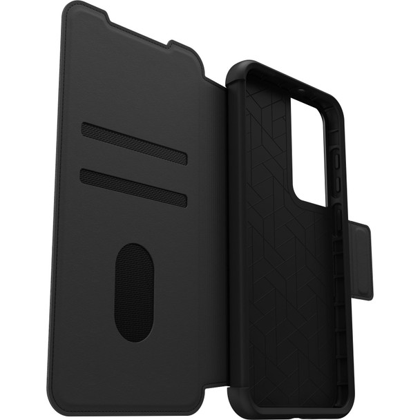 OtterBox Strada Samsung Galaxy S23+ 5G (6.6in) Case Black - (77 - 91177) - 3X Military Standard Drop Protection - Leather Folio Cover - Card Holder Product Image 3