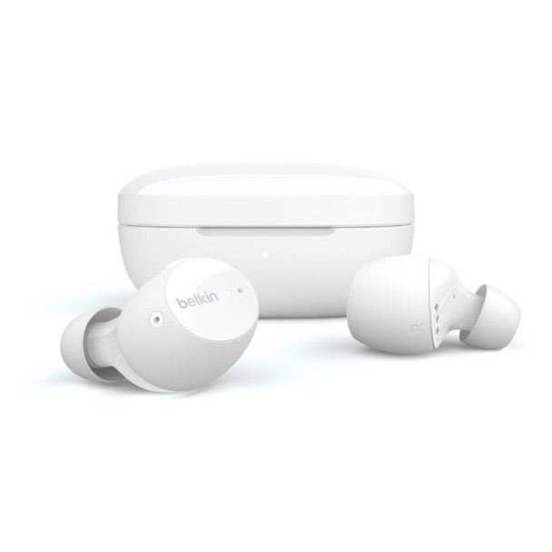 Belkin AUC003btWH Headset Wireless In-ear Calls/Music Bluetooth White Product Image 4
