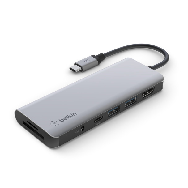 Belkin AVC009btSGY USB 3.2 Gen 1 (3.1 Gen 1) Type-C 5000 Mbit/s Silver Product Image 2