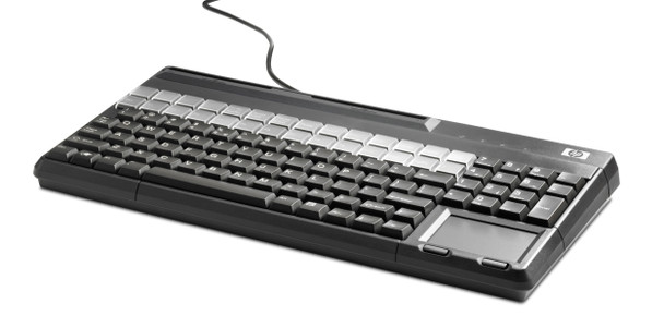 HP POS USB Keyboard with Magnetic Stripe Reader Main Product Image