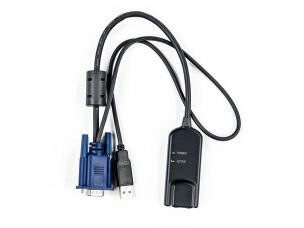 Vertiv Avocent MPUIQ-VMCHS cable interface/gender adapter VGA (D-Sub) USB 2.0 Black - Blue Main Product Image