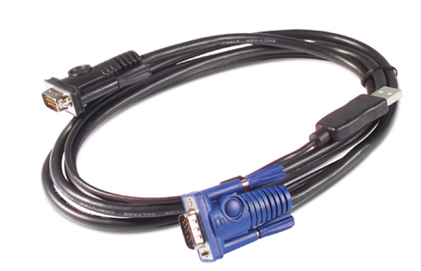 APC KVM USB Cable - 25 ft (7.6 m) KVM cable Black Main Product Image