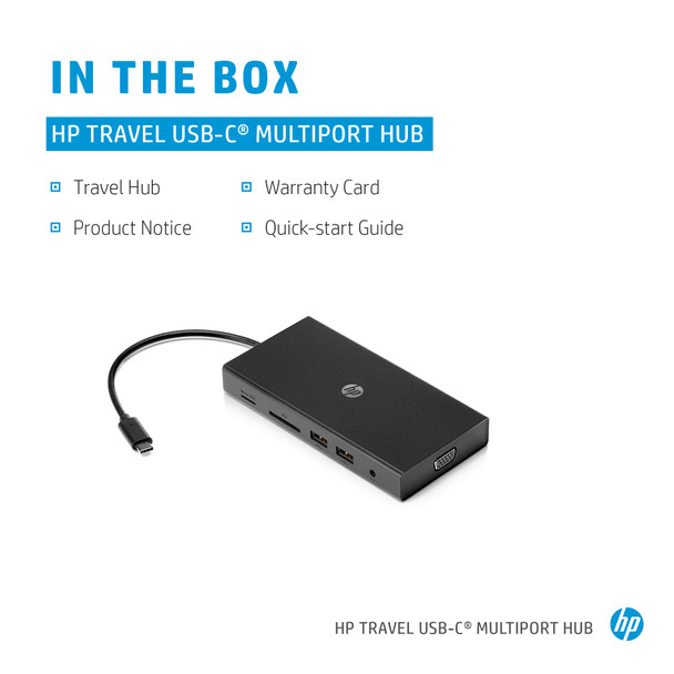 HP Travel USB-C Multi Port Hub Product Image 4