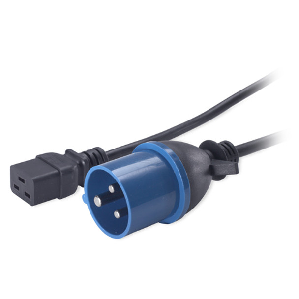 APC C19/IEC309 2.5m Black C19 coupler Product Image 2