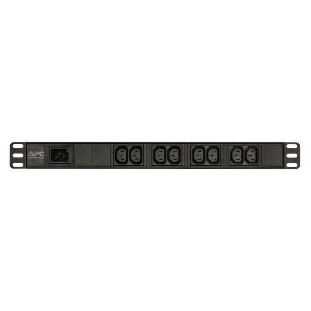 APC EPDU1016B power distribution unit (PDU) 8 AC outlet(s) 1U Black Product Image 2