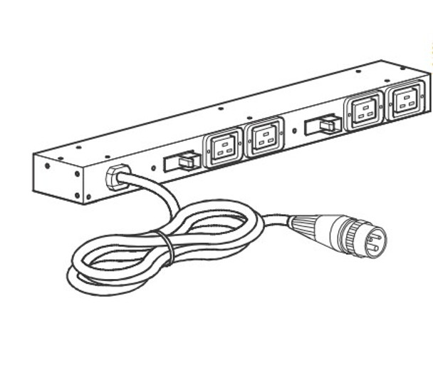 APC AP6032A power distribution unit (PDU) 4 AC outlet(s) 0U/1U Black Product Image 3