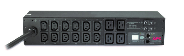 APC AP7822B power distribution unit (PDU) 16 AC outlet(s) 2U Black Product Image 2