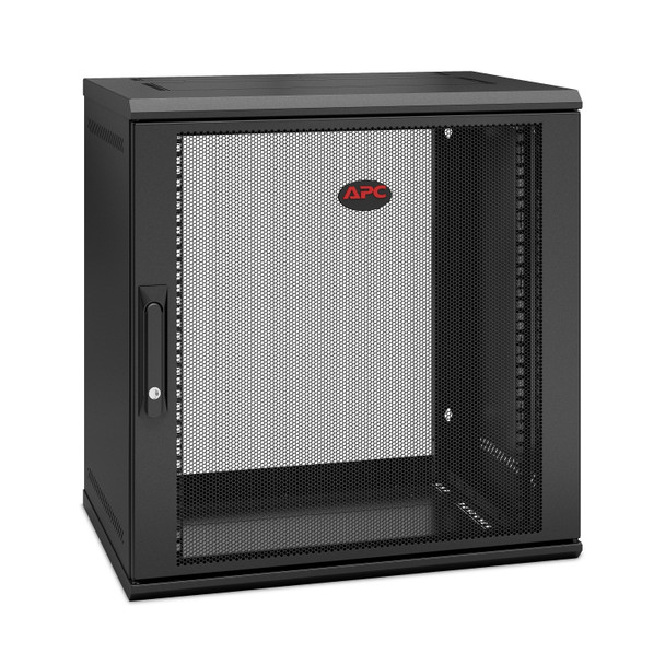 APC NetShelter WX 12U Single Hinged Wall-mount Enclosure 400mm Deep Wall mounted rack Black Product Image 2