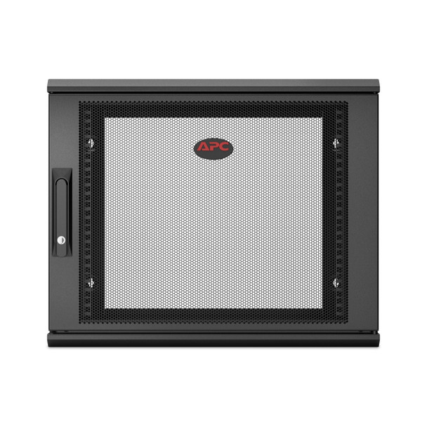 APC NetShelter WX 9U Single Hinged Wall-mount Enclosure 600mm Deep Wall mounted rack Black Product Image 3