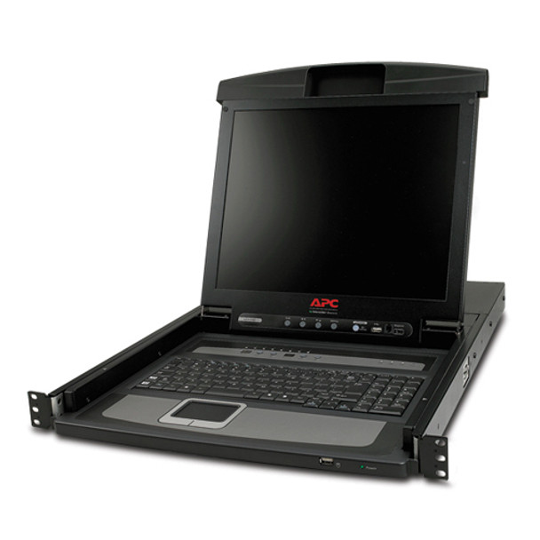 APC AP5808 rack console 43.2 cm (17in) Black Main Product Image