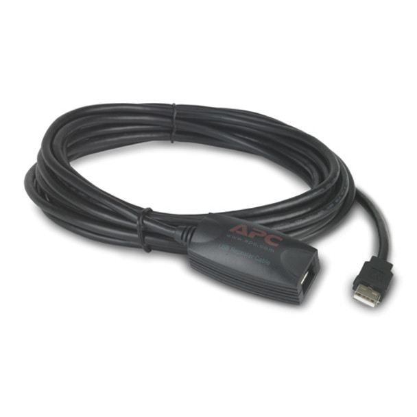 APC NetBotz USB Latching Repeater Cable - LSZH - 5m USB cable 5.00 m USB A Black Main Product Image