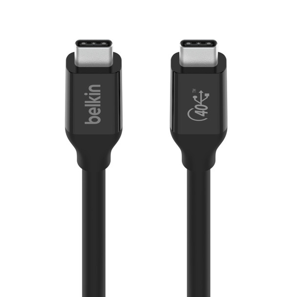 Belkin INZ001bt0.8MBK USB cable 0.8 m USB4 Gen 3x2 USB C Black Product Image 3