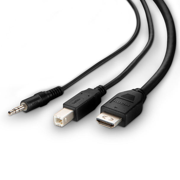 Belkin F1DN1CCBL-DH-6 KVM cable Black 1.8 m Product Image 4