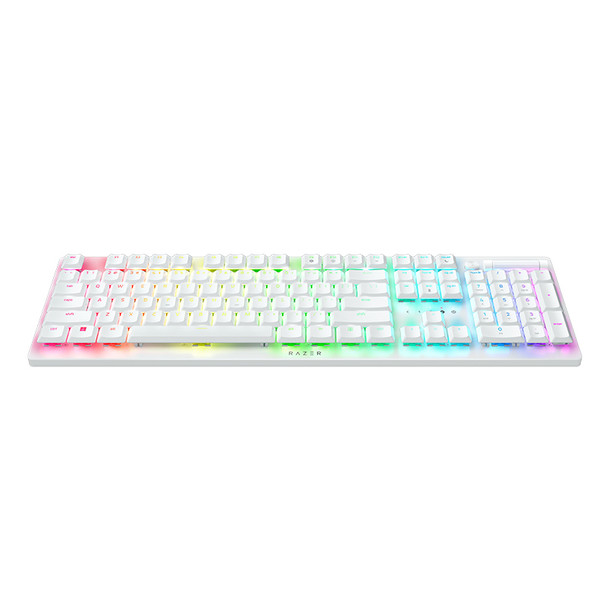 Razer DeathStalker V2 Pro RGB Wireless Gaming Keyboard - White - Clicky Purple Product Image 2