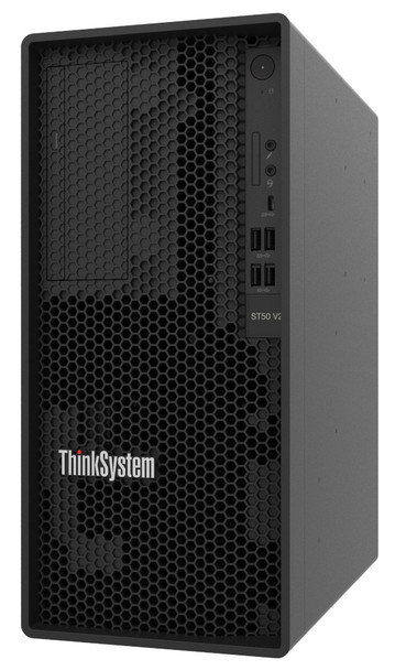 Lenovo ThinkSystem ST50 V2 server Tower Intel Xeon E 3.1 GHz 8 GB DDR4-SDRAM 500 W Main Product Image