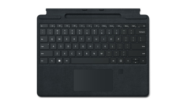 Microsoft Surface Pro Signature Keyboard with Fingerprint Reader Black Microsoft Cover port Main Product Image