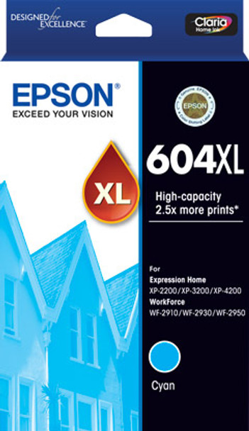 Epson 604XL ink cartridge 1 pc(s) Compatible High (XL) Yield Cyan Main Product Image