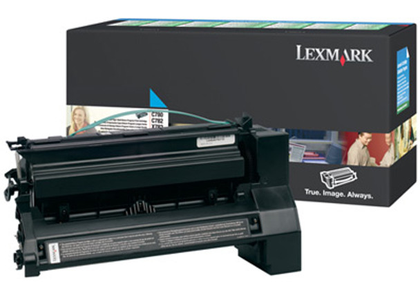 Lexmark C780 - C782 Cyan High Yield Return Program Print Cartridge toner cartridge Original Main Product Image