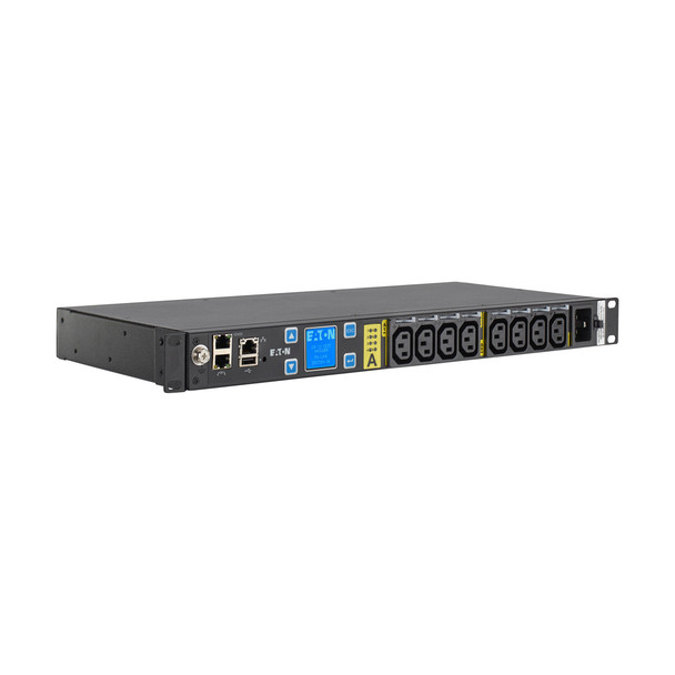 Eaton EMAT10-10 power distribution unit (PDU) 8 AC outlet(s) 1U Black Product Image 2