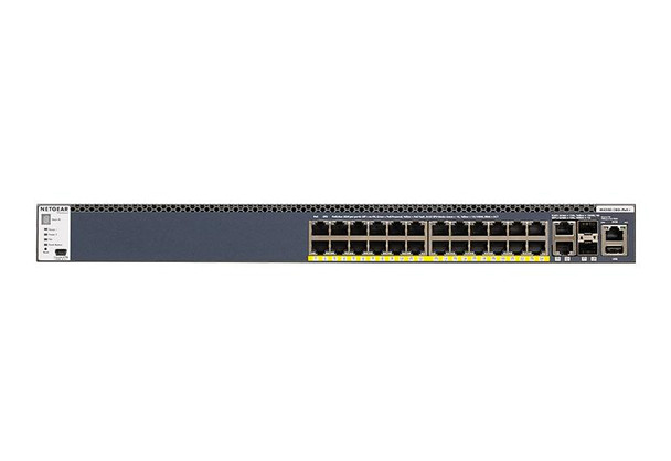Netgear M4300-28G PoE+ Managed L2/L3/L4 Gigabit Ethernet (10/100/1000) Power over Ethernet (PoE) 1U Black Product Image 2