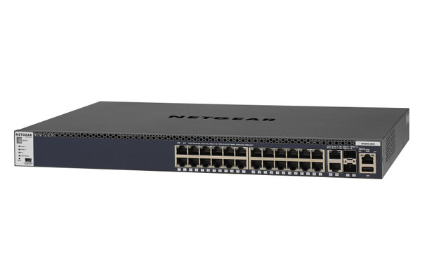 Netgear M4300-28G Managed L3 Gigabit Ethernet (10/100/1000) 1U Black Product Image 3