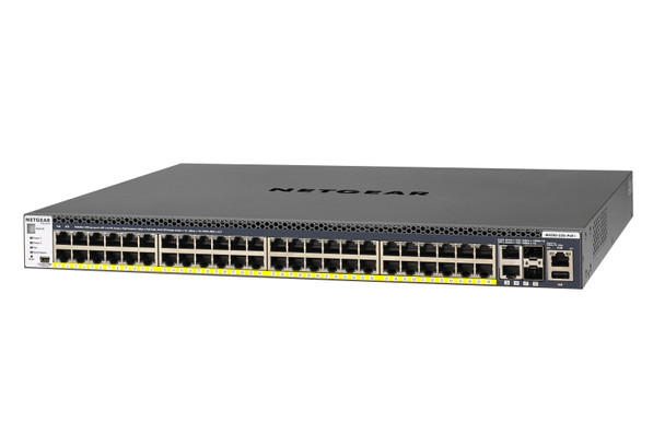 NETGEAR M4300-52G-PoE+ Managed L2/L3/L4 Gigabit Ethernet (10/100/1000) Power over Ethernet (PoE) 1U Black Product Image 3