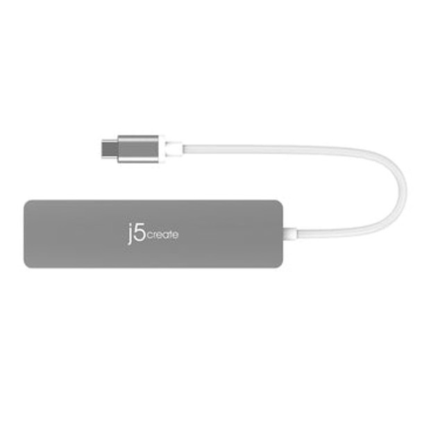 j5create JCD353 interface hub USB 3.2 Gen 1 (3.1 Gen 1) Type-C 5000 Mbit/s Grey Product Image 3