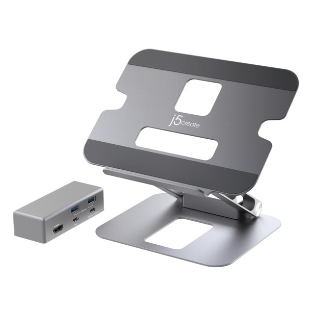 j5create JTS327 Multi-Angle 4K Docking Stand Product Image 2