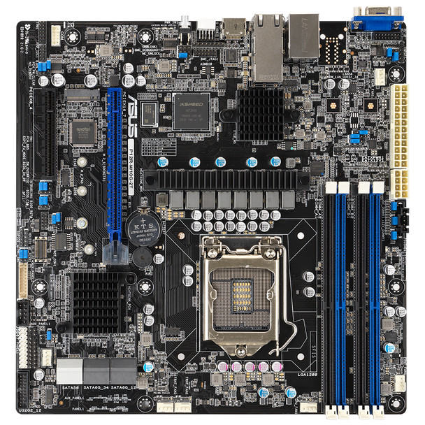 Asus P12R-M/10G-2T Intel C252 LGA 1200 micro ATX Main Product Image