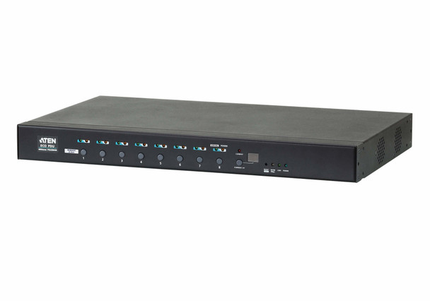 ATEN PE6208AV-ATA-G power distribution unit (PDU) 8 AC outlet(s) 1U Black Main Product Image