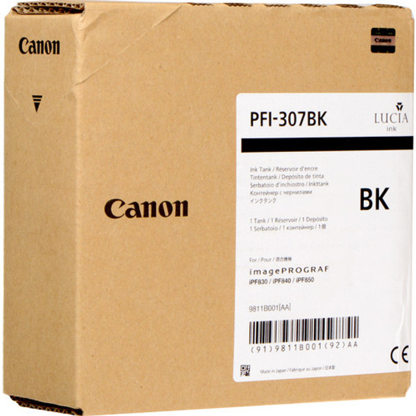 Canon PFI-307BK ink cartridge Original Black Main Product Image