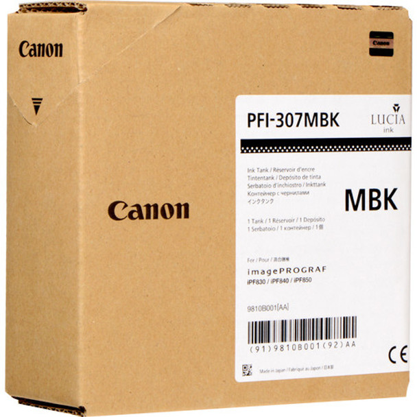 Canon PFI-307MBK ink cartridge Original Black Main Product Image