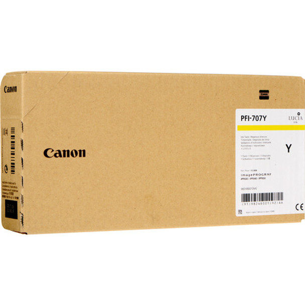 Canon PFI-707Y ink cartridge Original Yellow Main Product Image