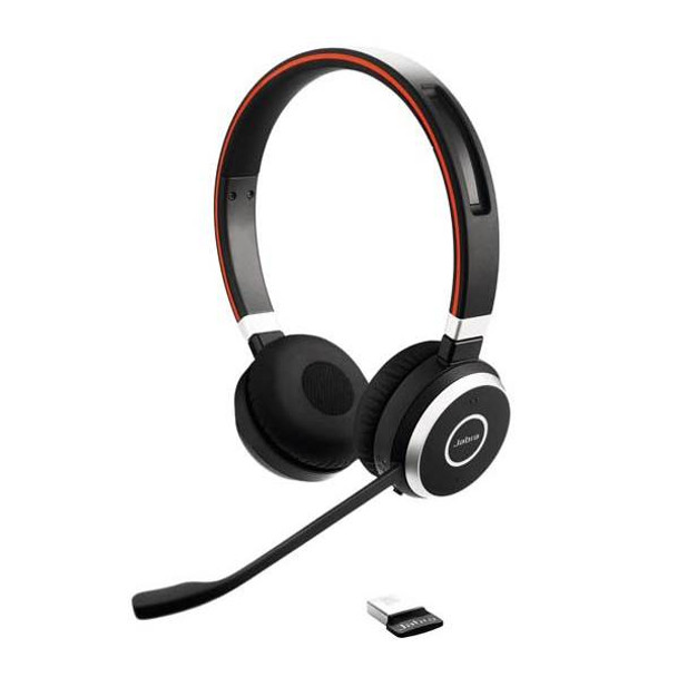 Jabra Evolve 65 SE UC Stereo Bluetooth Headset (USB Dongle + Charging Stand) Product Image 2
