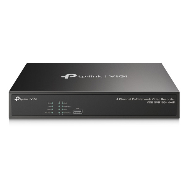 TP-Link VIGI NVR1004H-4P 4 Channel PoE+ Network Video Recorder Main Product Image