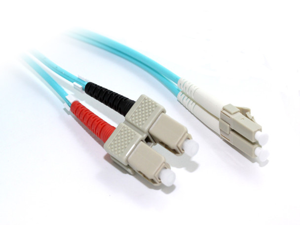 Product image for 15M LC-SC OM3 10GB Multimode Duplex Fibre Optic Cable | AusPCMarket Australia