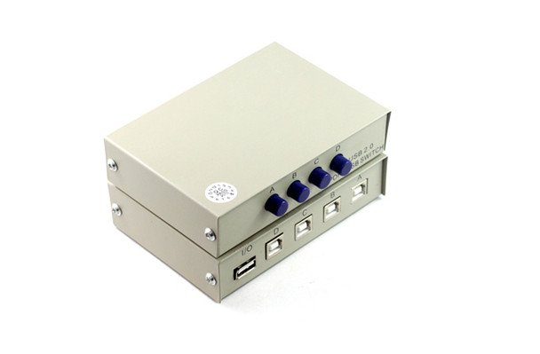 Product image for 4 Way USB 2.0 Push-Button Data Switch | AusPCMarket Australia