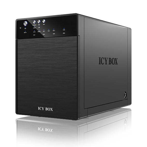 Product image for ICY BOX IB-3640SU3 External 4-bay JBOD system for 3.5 Inch SATA HDDs | AusPCMarket Australia