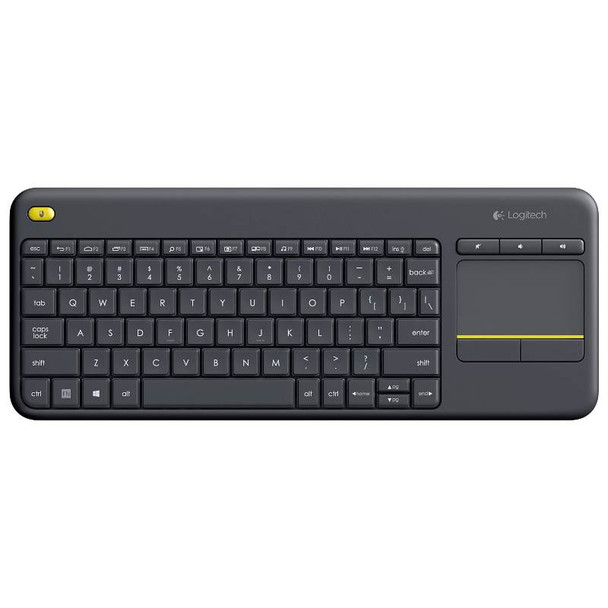 Product image for Logitech K400 Plus Wireless Touch Keyboard Black | AusPCMarket Australia